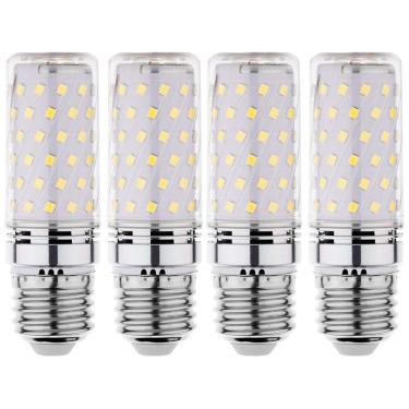 Imagem de Lâmpada LED Base com 1000 Lumens Cor Branca Natural 6000K, 100W, 4 Un, RA RAYHOO E26 2 3, Branco