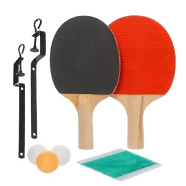 Imagem de Kit De Ping Pong Completo Com 2 Raquetes 3 Bolas Rede Ajustável Portátil De Tênis De Mesa Conjunto Profissional E Infantil Para Iniciantes Treino E Jogo Recreativo Qualidade Premium