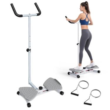 Imagem de Máquina de torção de cintura e máquina de torção abdominal - 136 kg placa de torção de cintura silenciosa para exercícios centrais, equipamentos de ginástica em casa com faixas de resistência