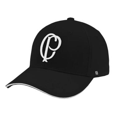 Imagem de Boné Corinthians Bordado Licenciado Supercap Preto-Masculino