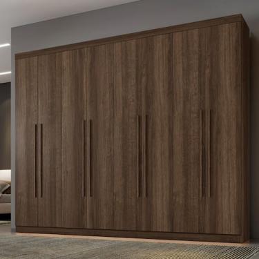Imagem de Guarda Roupa Casal 8 Portas New Premium Benetil, Imbuia