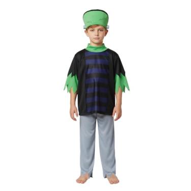Imagem de Fantasia Frankstein Infantil Roupa Halloween Frankstein Luxo com Chapéu Sulamericana (G 10/12 anos)