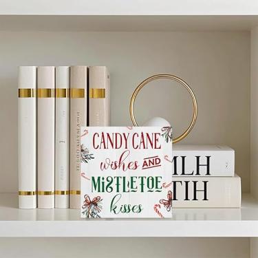 Imagem de 1 peça de placas e placas decorativas de PVC de Natal, presente ideal de 10 cm para decoração criativa de mesa de escritório e casa, adequada para aniversário, dia de ação de graças e ano novo (letras