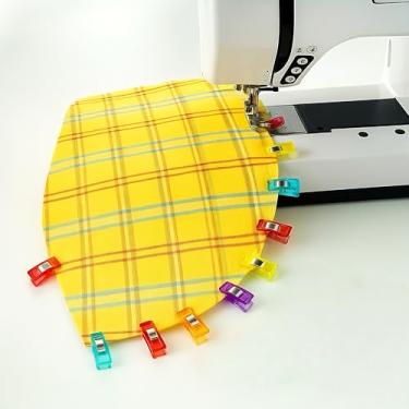 Imagem de Pacote com 10 pequenos clipes de costura para estofamento e artesanato, clipe de acolchoado premium, suprimentos de costura para tecido, clipe de papel, clipes de persiana