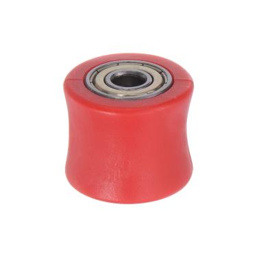 Imagem de Tensor de polia de rolo de corrente 8 mm Nylon Côncavo Guia deslizante de roda para mini motocicleta Dirt Bike ATV Go-Kart, vermelho