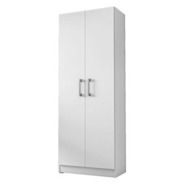 Imagem de Armário Multiuso Lavanderia 2 Portas Vassoureiro Kits Paraná Branco White Branco-white