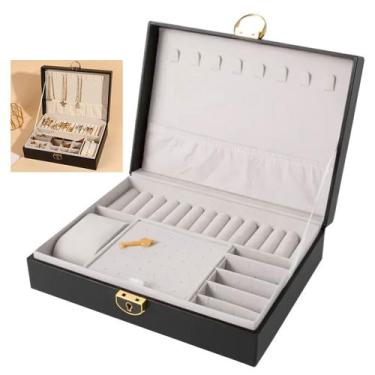 Imagem de Porta Joias Anel Brinco Cordao Relogio Pulseira Acessorio Caixa Estojo