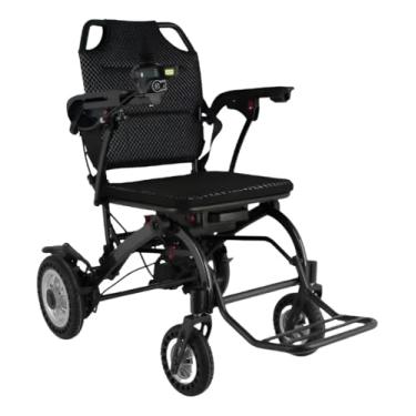 Imagem de Cadeira de Rodas Elétrica Dobrável, Portátil com Joystick, Estrutura em Aço, Capacidade 100kg, Assento Acolchoado, Rodas Resistentes, Mobilidade Assistida