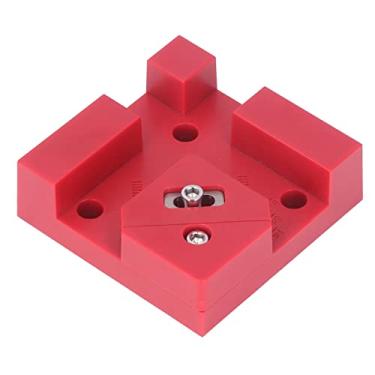 Imagem de Cryfokt Grampos de ângulo Reto de Plástico Vermelho Convenientes, Ferramenta de Fixação Estável para Marcenaria, Braçadeira/suporte de ângulo Reto de 90 Graus para Molduras e Estantes