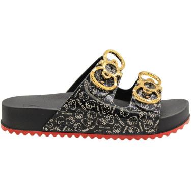 Imagem de Chinelo Slide Zaxy Kitty Fivela de Laço Metalizada Feminina