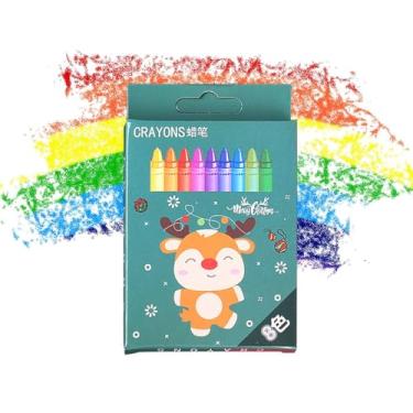 Imagem de Lápis De Para Colorir,Natal 8 Peças Materiais De Arte - De De Ferias Material Escolar Para Criancas - Para Sala De Aula Escola Jardim De Infancia Viagem Casa Aniversario Desenho De Ferias