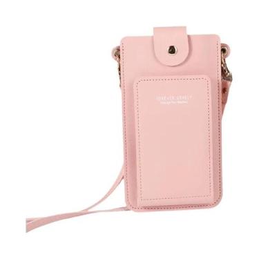 Imagem de Bolsa De Ombro Feminina De Cor Sólida, Moda, Porta-Celular, Carteira, 