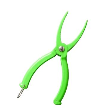 Imagem de Alicate de pesca verde pequeno com clipe de peixe para uso em pesca