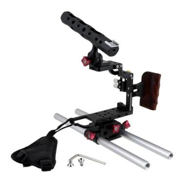 Imagem de Fotodiox Pro Cinema Black Sharkcage para câmeras Sony a7II-Series (a7 II, a7R II) - Skeleton Housing, Protective Video Cage