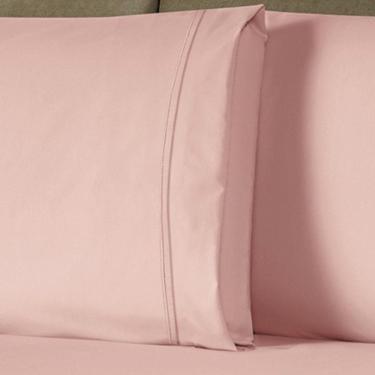 Imagem de Jogo De Cama Lençol Queen Conforto Percal 300 Fios 3 Peças - Rosê
