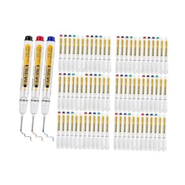 Imagem de Colaxi Conjunto de 75 Canetas Marcadoras para Furos Profundos, com Ponta Longa, para Construção Civil e Ferramentas.