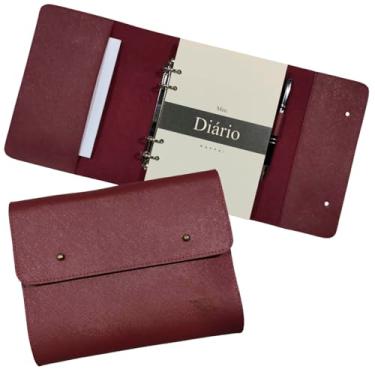 Imagem de Agenda Meu Diário 183-R Personalizada Raffai Couros (Marsala)