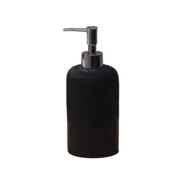 Imagem de Dispensador de sabão Frasco dispensador de loção grande capacidade sabão pressão xampu luxo leve alto valor(Preto)