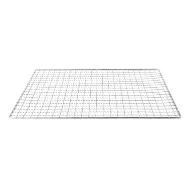 Imagem de HYUERBC Grelha para churrasco, malha para churrasco, churrasqueira de aço inoxidável, malha para churrasco, cozinha, acampamento, legumes, carne, peixe, frutos do mar, utensílios para churrasco