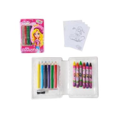 Imagem de Estojo Escolar Infantil Glam Girl, Kit com 18 Peças,: Estojos Infantis, Material Escolar para Meninas