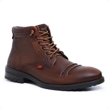 Imagem de Bota Ferracini Casual Masculina em Couro Premium Marrom 9622665M-Masculino