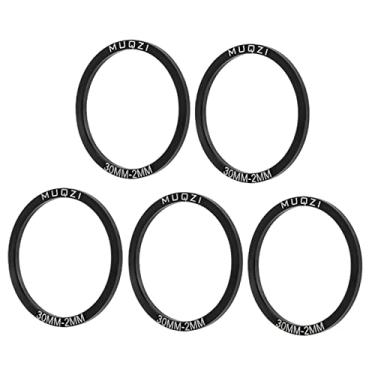 Imagem de Milageto Junta de suporte inferior de MTB, arruela de pedivela de espaçador de liga de alumínio para mountain bike de, 30MM T2MM