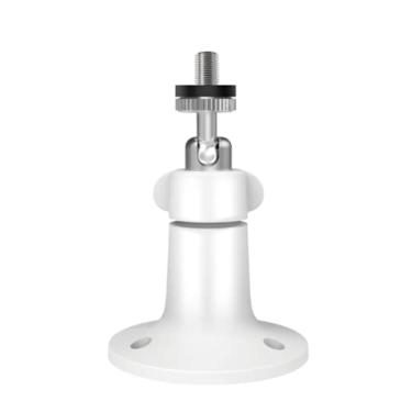 Imagem de Suporte de parede de metal para câmera de segurança ZUMIMALL WiFi sem fio, suporte externo/interno, rotação de 360° parafuso de 1/4" (branco)