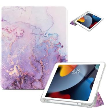Imagem de Vimorco Capa para iPad 5ª/6ª geração de 9,7 polegadas 2017/2018, capa para iPad Air 1/2 2013/2014, suporte para lápis/2 suportes de visualização/suporte de digitação/fina, capa para iPad 5/6 gerações