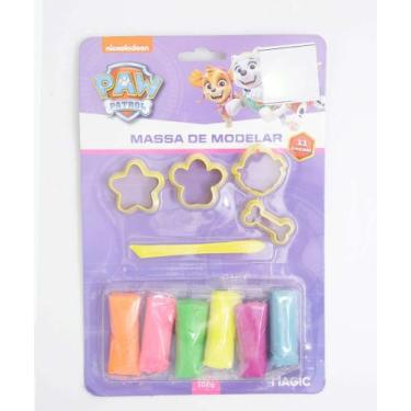 Imagem de Massinha De Modelar Infantil 11 Peças Patrulha Canina -85178 - NICKELO