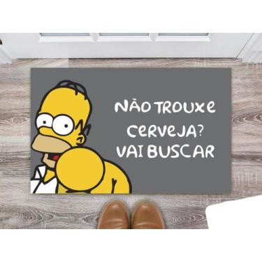 Imagem de Tapete Capacho Decorativo Entrada Porta Sala Não trouxe cerveja Vá bus