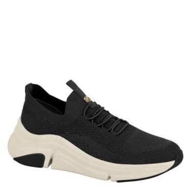 Imagem de Tênis Feminino Modare Plataforma Casual Confortável 7401.105, Preto, 3