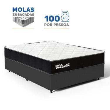 Imagem de Cama Box com Colchão de Molas Ensacadas One Face Boa Viagem Casal 138c