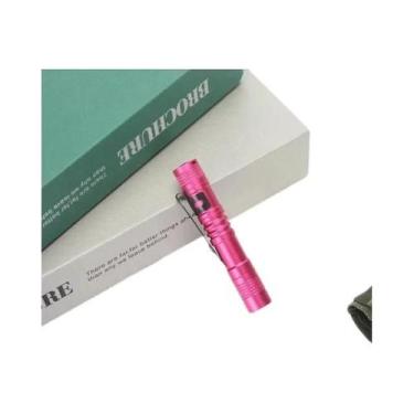 Imagem de Lanterna Tática Mini LED Portátil Com Clipe Para Bolso - others, Rosa