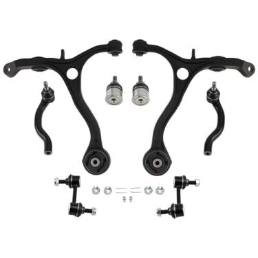 Imagem de maXpeedingords 8Pcs Front Suspension Kit for Honda Accord 2008-2012, for Acura TSX 2009-2014, Front Lower Control Arm with Ball Joint, Sway Bar End Links, Outer Tie Rod, K641112 K641113