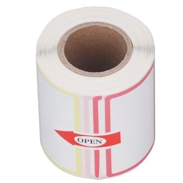 Imagem de aqxreight 1 ROLO de 220 Folhas de Papel para Impressora de Etiquetas Térmicas 50x30mm à Prova d'água, Resistente a óleo, Etiquetas Térmicas Autoadesivas, Moldura Estrela Cada 50x30mm 220 para
