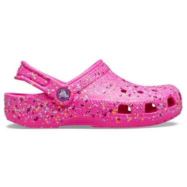 Imagem de Sandália Crocs Classic Paint Splatter Clog K Pink Crush/Multi-Unissex