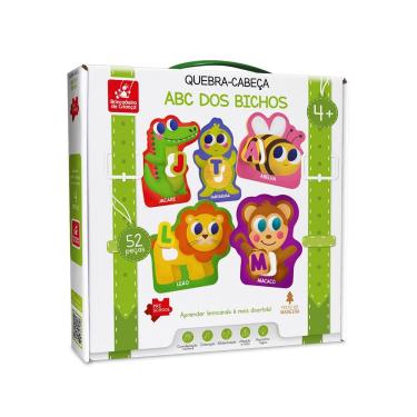 Imagem de Quebra Cabeça ABC dos Bichos - Brincadeira de Criança 
