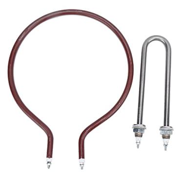 Imagem de Alomejor Tubo Aquecedor de Incubadora, Tubo de Umidificação Em Forma de u de Aço Inoxidável de 300w Com Fixação, Aquecimento Redondo para Incubatório de Frango, Pato, Ganso