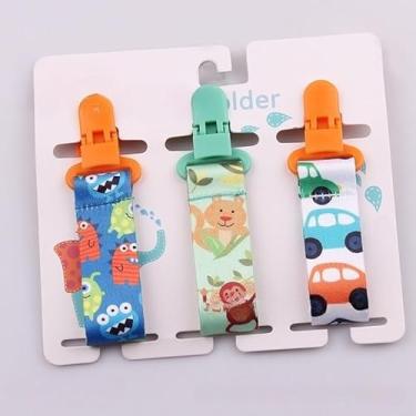 Imagem de 3 pçs/conjunto de brinquedos de corrente para chupeta de bebê, cinto antiqueda, acessórios para carrinho de bebê, clipes de chupeta, correia para alimentação infantil (2)