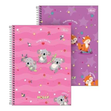 Imagem de Caderno Espiral Universitário Tilibra Capa Dura Holly 20 Matérias 320 