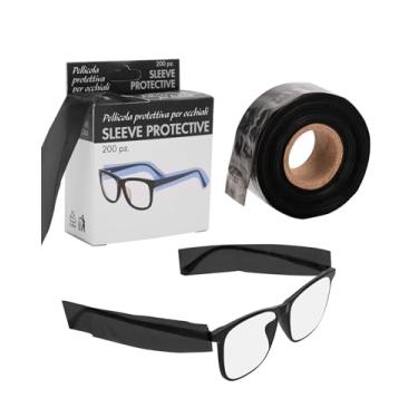 Imagem de BARBERTOP 1 peça de luvas descartáveis para óculos – Capas para óculos contra a cor do cabelo, tintura de cabelo, capas de braço de vidro, serve para óculos de todos os tamanhos, 200 por pacote