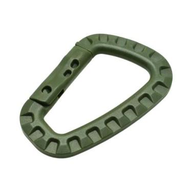 Imagem de Mosquetão Tático Forte Com Gancho De Snap D-Ring, Ferramenta EDC De Pl