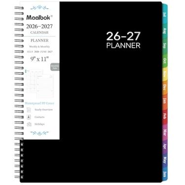 Imagem de Agenda acadêmica 2026-2027 - Agenda semanal e mensal 2026-2027, A4 (22,6 cm x 28,4 cm), julho de 2026 - junho de 2027, bolso de armazenamento, agenda diária, caderno organizador universitário, livro