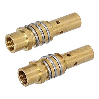 Imagem de Acouto Bocal de Suporte de Ponta de Soldagem de Latão para Armas MIG MAG 15AK, Resistência a Altas Temperaturas e Fácil Instalação, 20 Peças