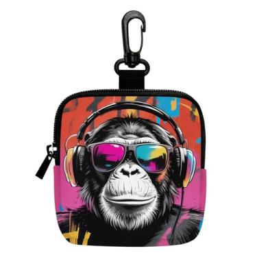 Imagem de Porta-chaves mini porta-moedas, bolsa multifuncional para chaves, moedas, fone de ouvido, batom 3, LCS multicolorido 28814, Tendência