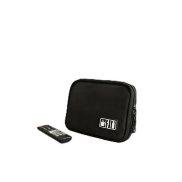 Imagem de Organizador de pulseiras de relógio inteligente, impermeável, portátil, acessórios de viagem, bolsa organizadora para pulseiras de relógio, cabo, carregador, fone de ouvido, cartão SD (preto)