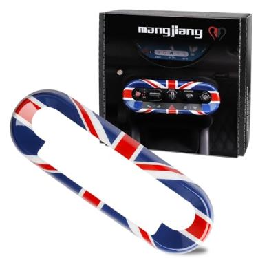 Imagem de MANG JIANG Capa decorativa de controle central de carro moldura protetora para painel de consoles centrais para Mini Cooper 2024 2025 e superior EV Electric J01 J05 / Fuel U25 F65 F66 F67 (Union Jack