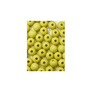 Imagem de Miçanga Bola Amarelo claro 8mm/ aprox.210peças -50g - La Mode Arte e C