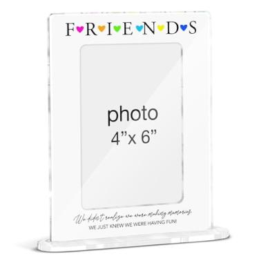 Imagem de Porta-retratos de amizade, presentes para melhor amiga, melhor amiga, irmã, melhores amigas, melhores amigas, molduras de acrílico, 10 x 15 cm