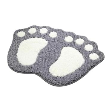 Imagem de Tapetes de banheiro absorventes de água antiderrapante usados no banheiro, chuveiro, quarto, etc. Tapete de banho de microfibra macia lavável à máquina Tapete de banheiro (40 x 60 cm)